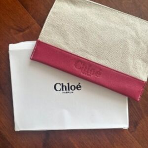 Chloe Pouch/ Wristlet perfum Leather NIB